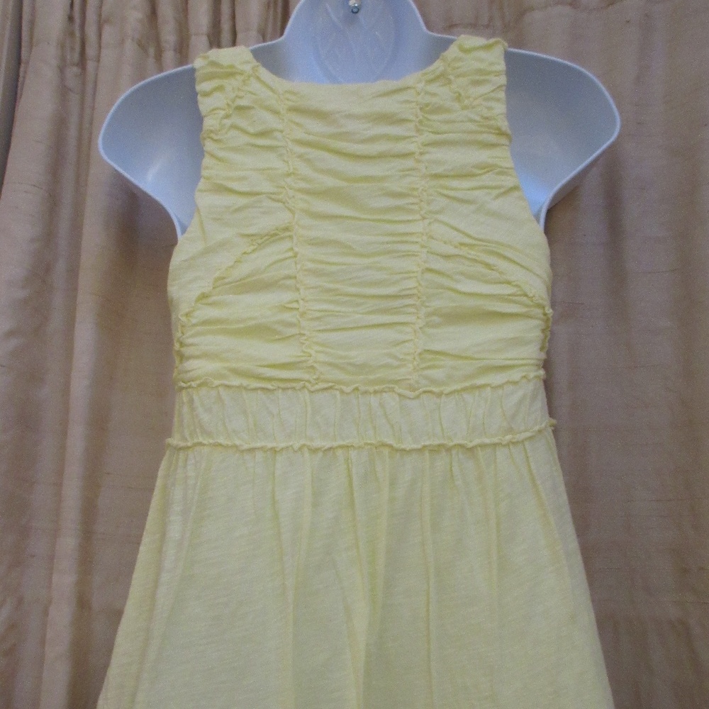 Anthropologie Ric Rac Pale Yellow Ruffled Shirt Sm - Picture 2 of 2